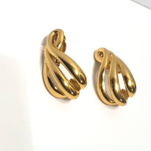 Givenchy Jewelry - Givenchy Gold Tone Earrings Big